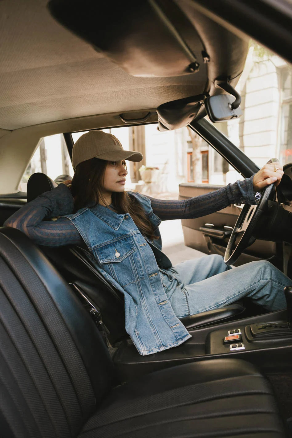 Taylor Denim Vest in Medium Wash FINAL SALE