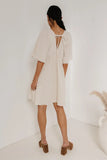 Slow It Down Mini Dress in Cream FINAL SALE