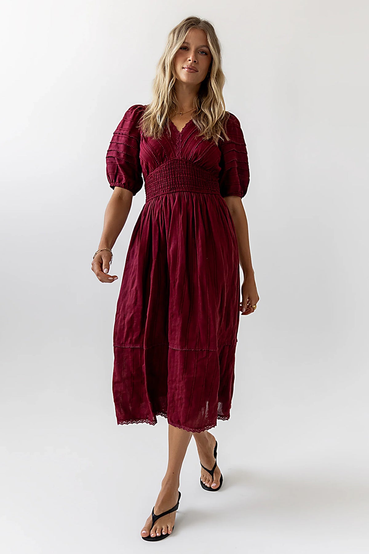 Tammia Ric Rac Midi Dress FINAL SALE