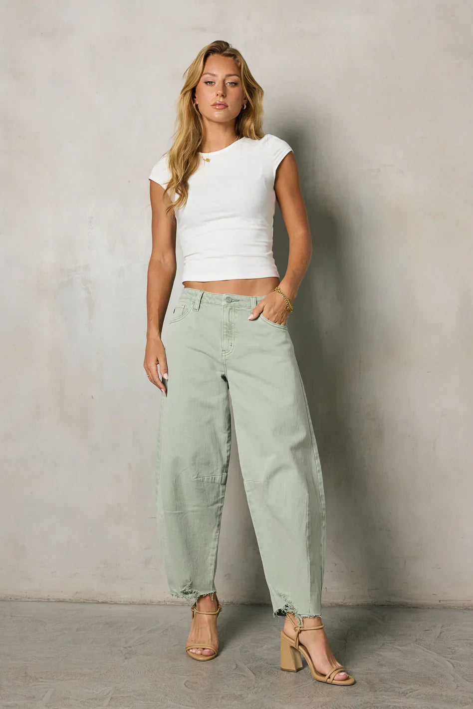 Capri Barrel Jeans