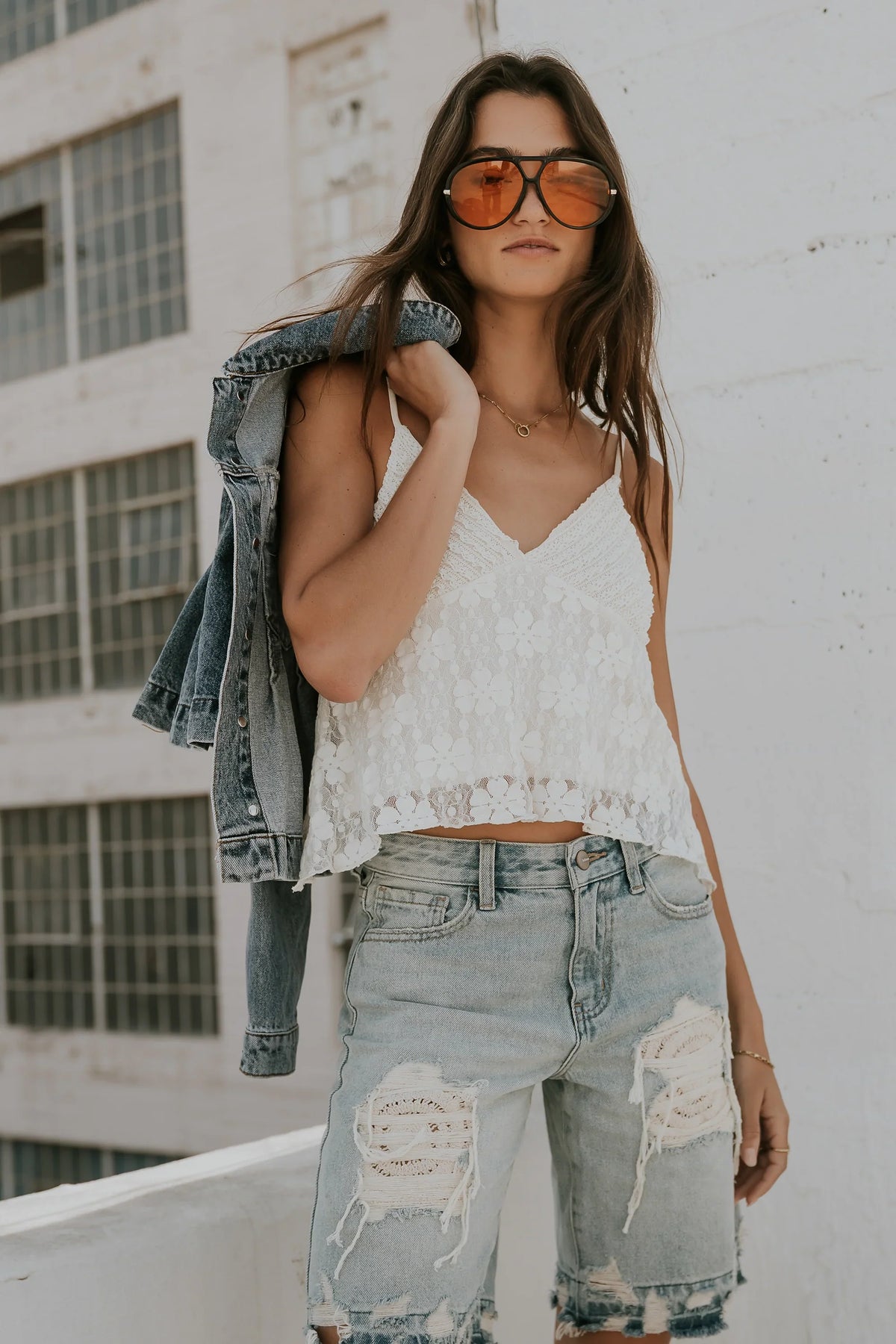 Jasmine Lace Tank Top