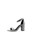 Outdoor Peep Toe Chunky Heel Suede Shoes With Ankle Strap Buckle