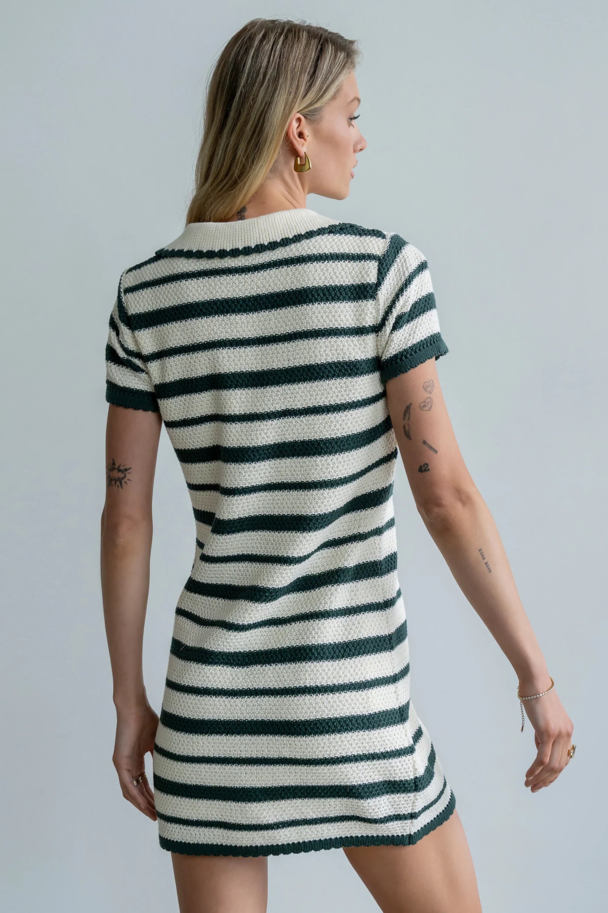 Marcy Striped Knit Mini Dress