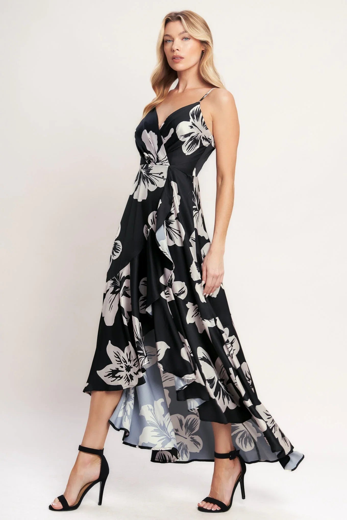 ETERNAL FLORA BLACK MAXI DRESS FINAL SALE