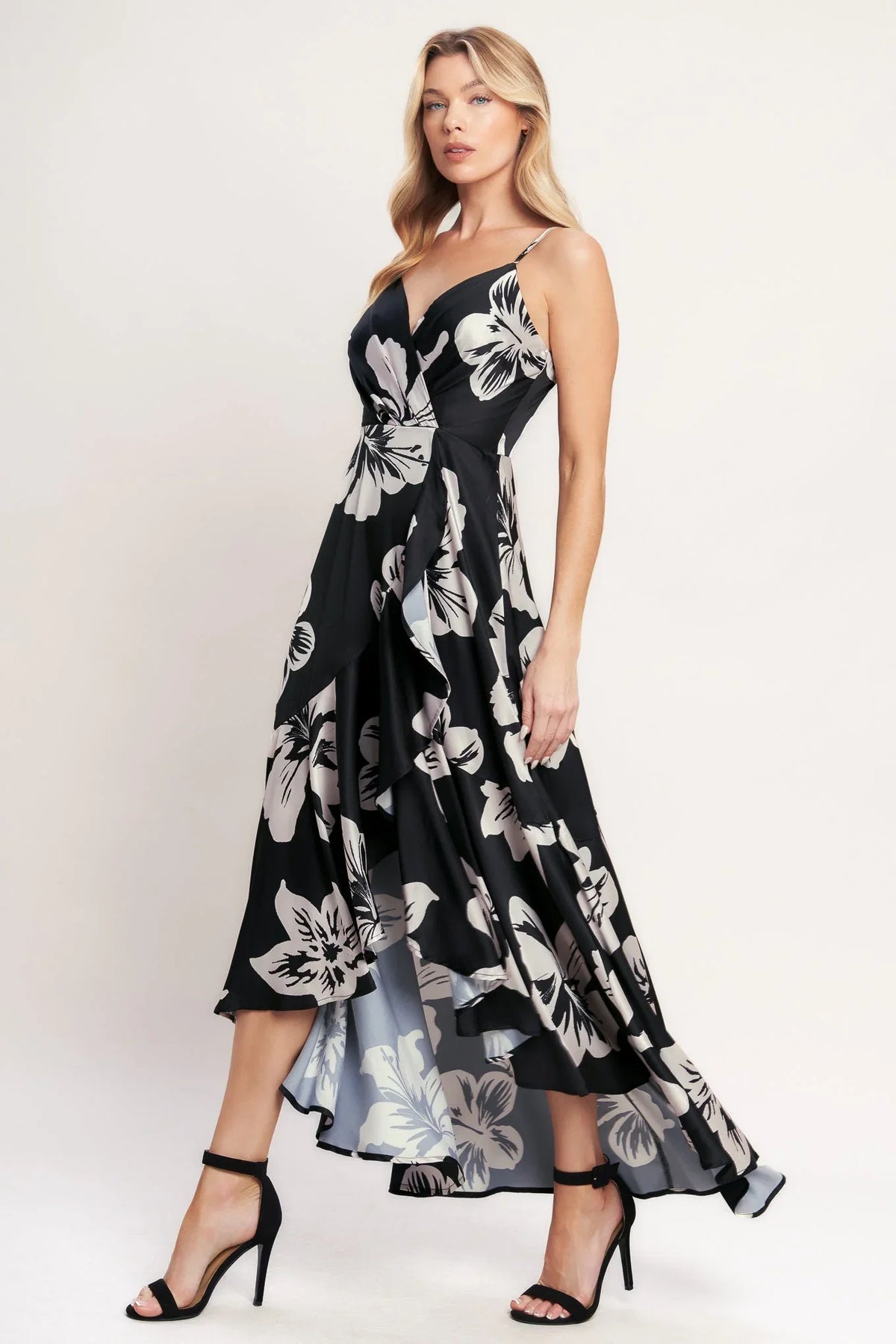 ETERNAL FLORA BLACK MAXI DRESS FINAL SALE