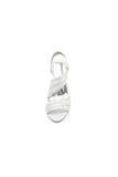 Patent Lace Pattern Peep Toe Chunky Wedding