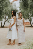 Ariel Embroidered Midi Dress
