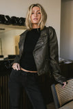 Vintage Washed Moto Jacket FINAL SALE