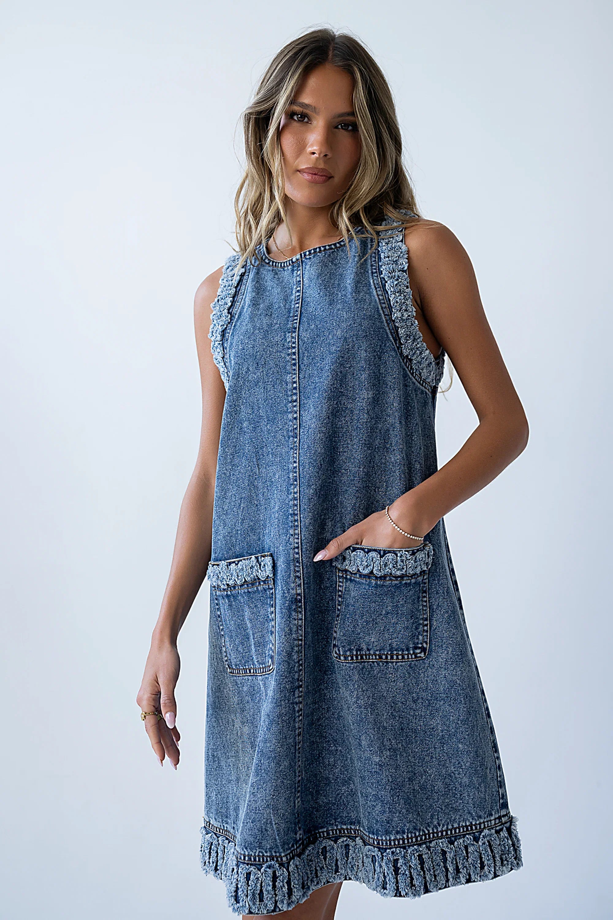 Keslie Denim Mini Dress