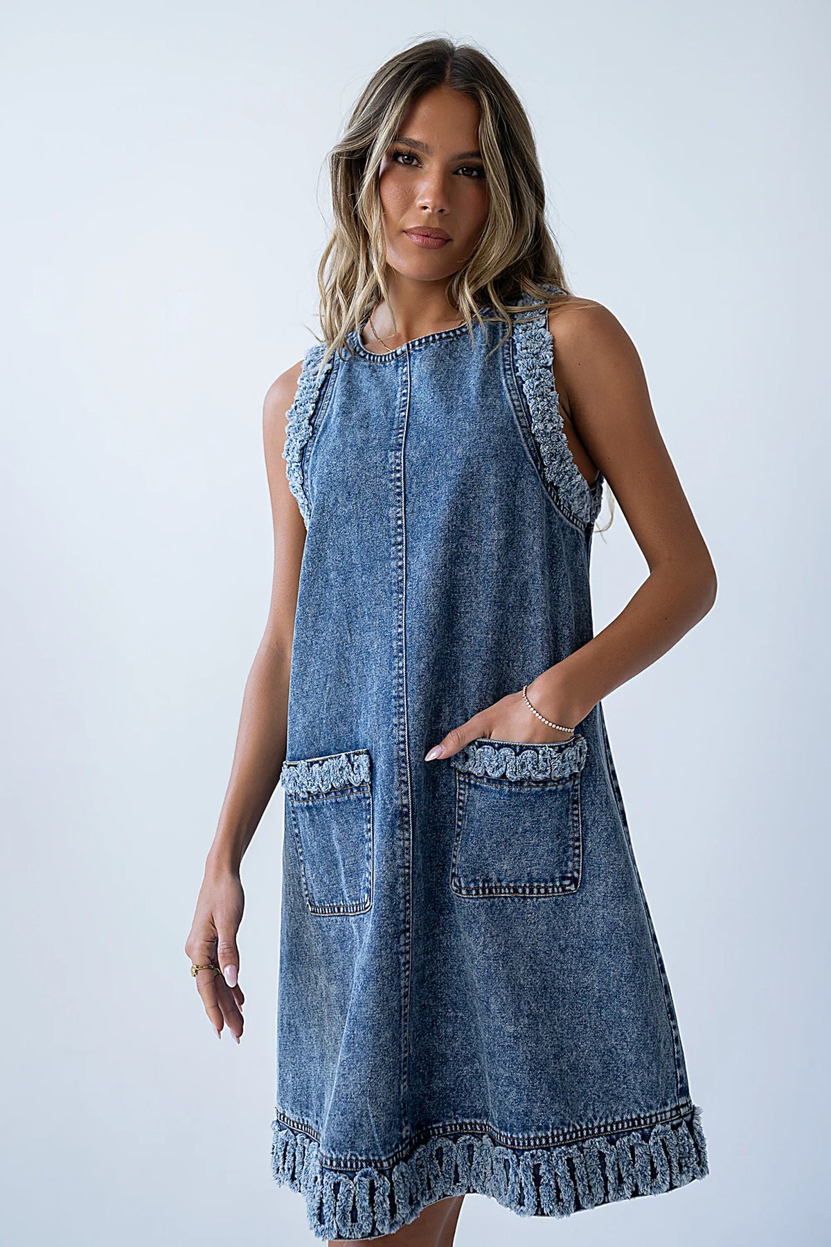 Keslie Denim Mini Dress