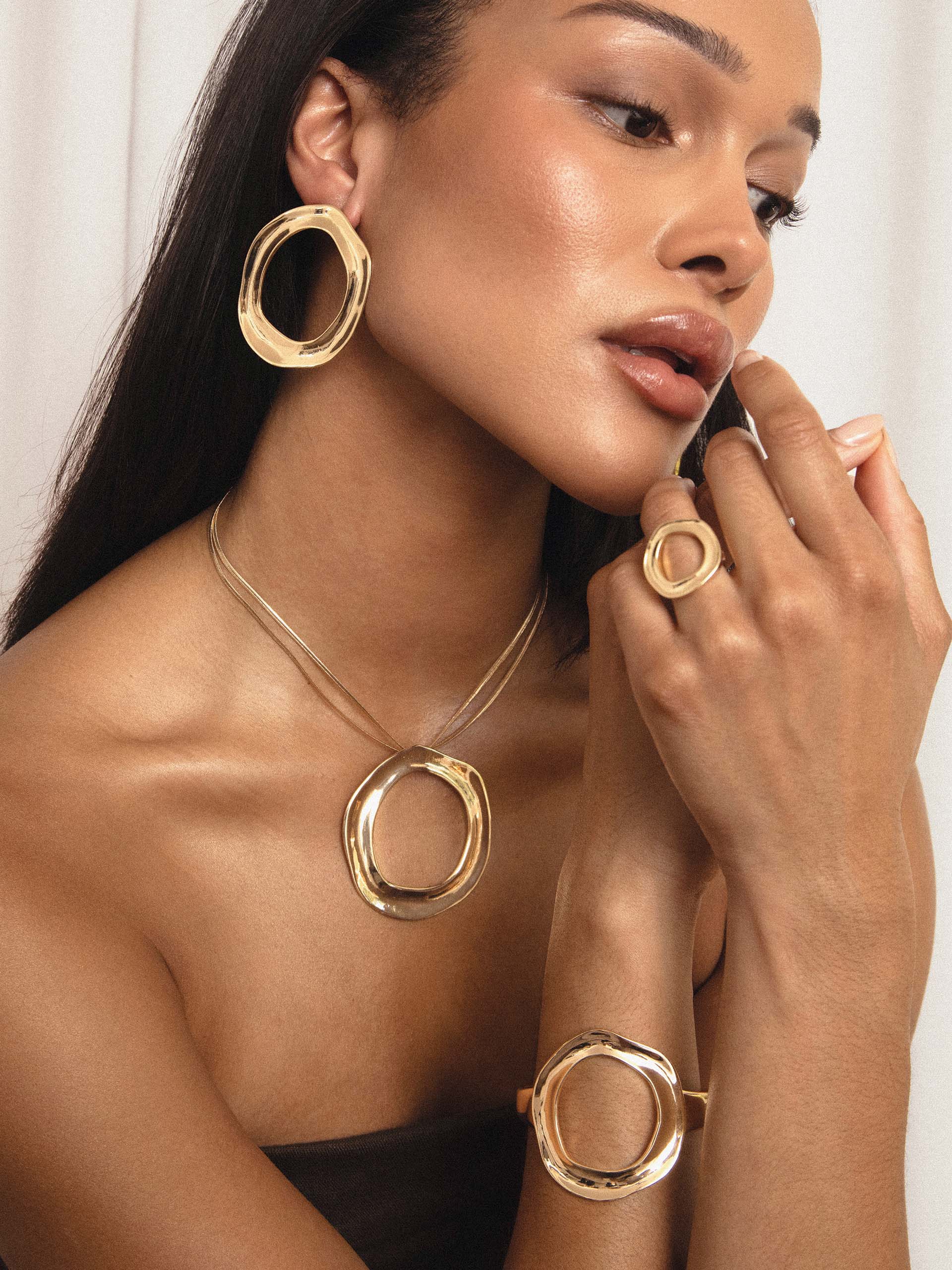 Open Circle Statement Ring