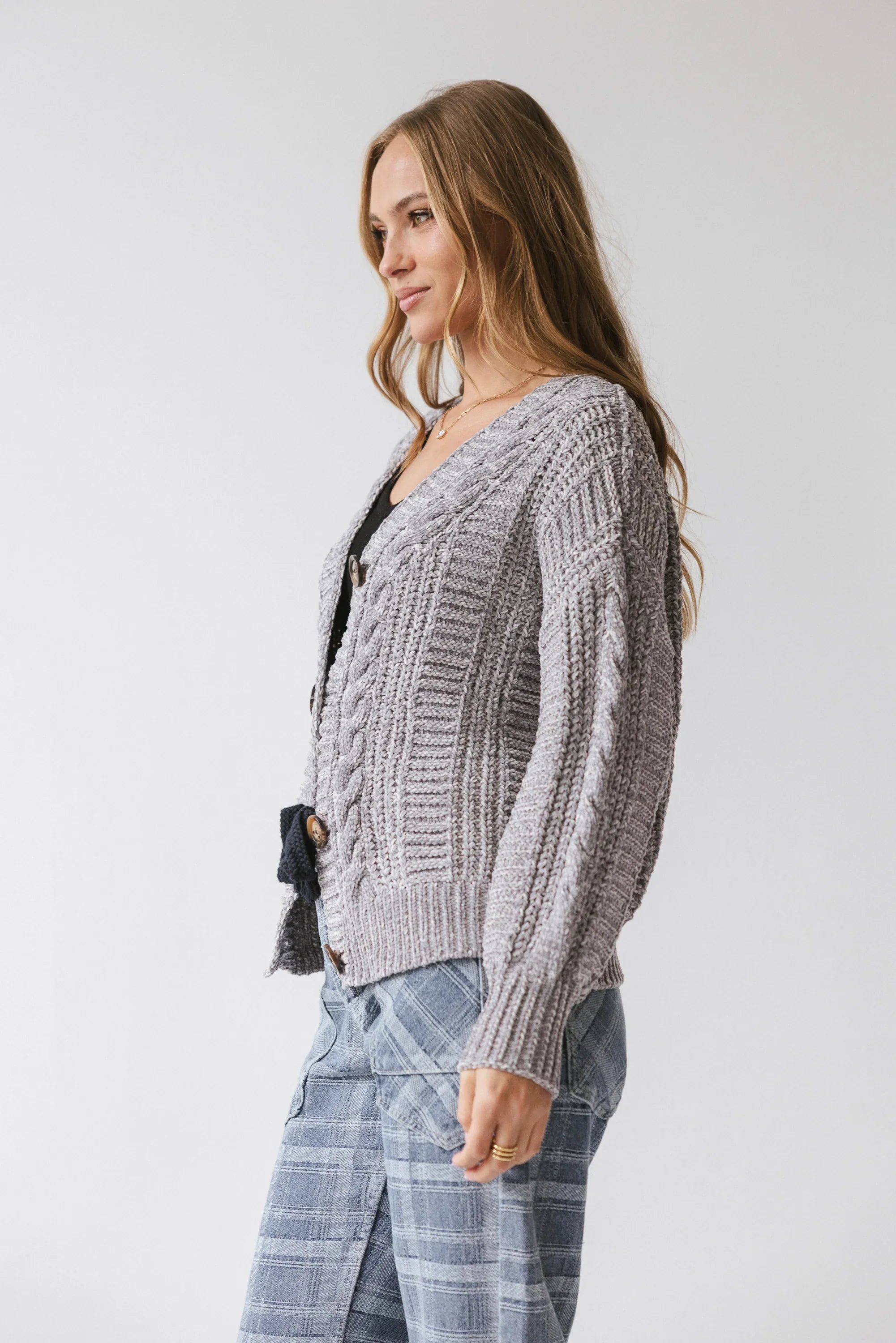 Brett Oversized Cardigan in Grey FINAL SALE