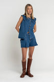 Paula Button Up Top