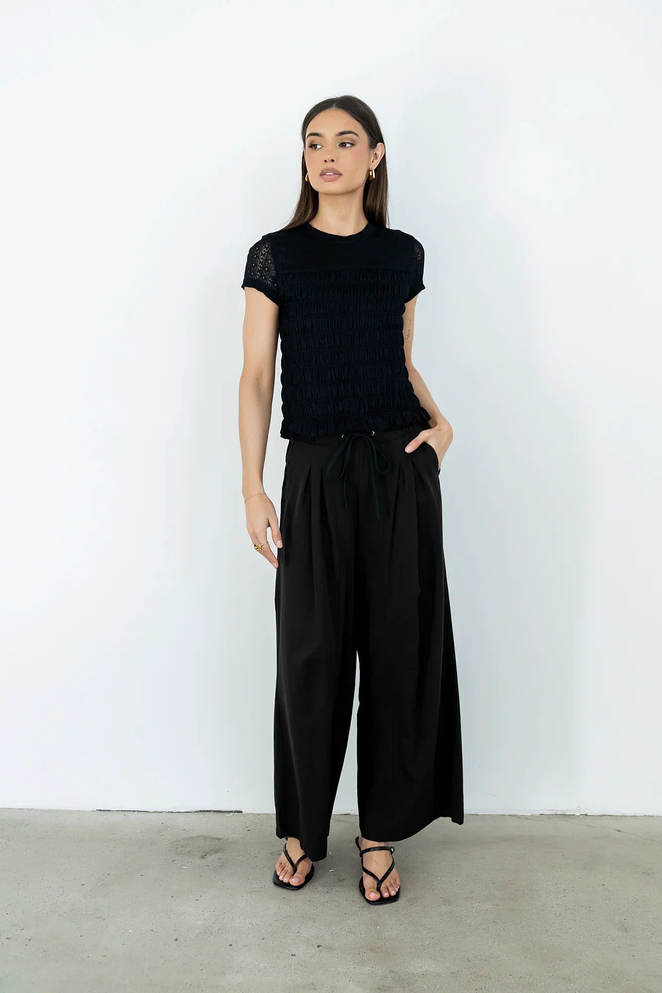 Marko Lace Top in Black