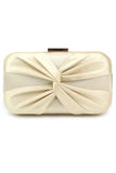 Classic Silk Like Closure Clutch Purse