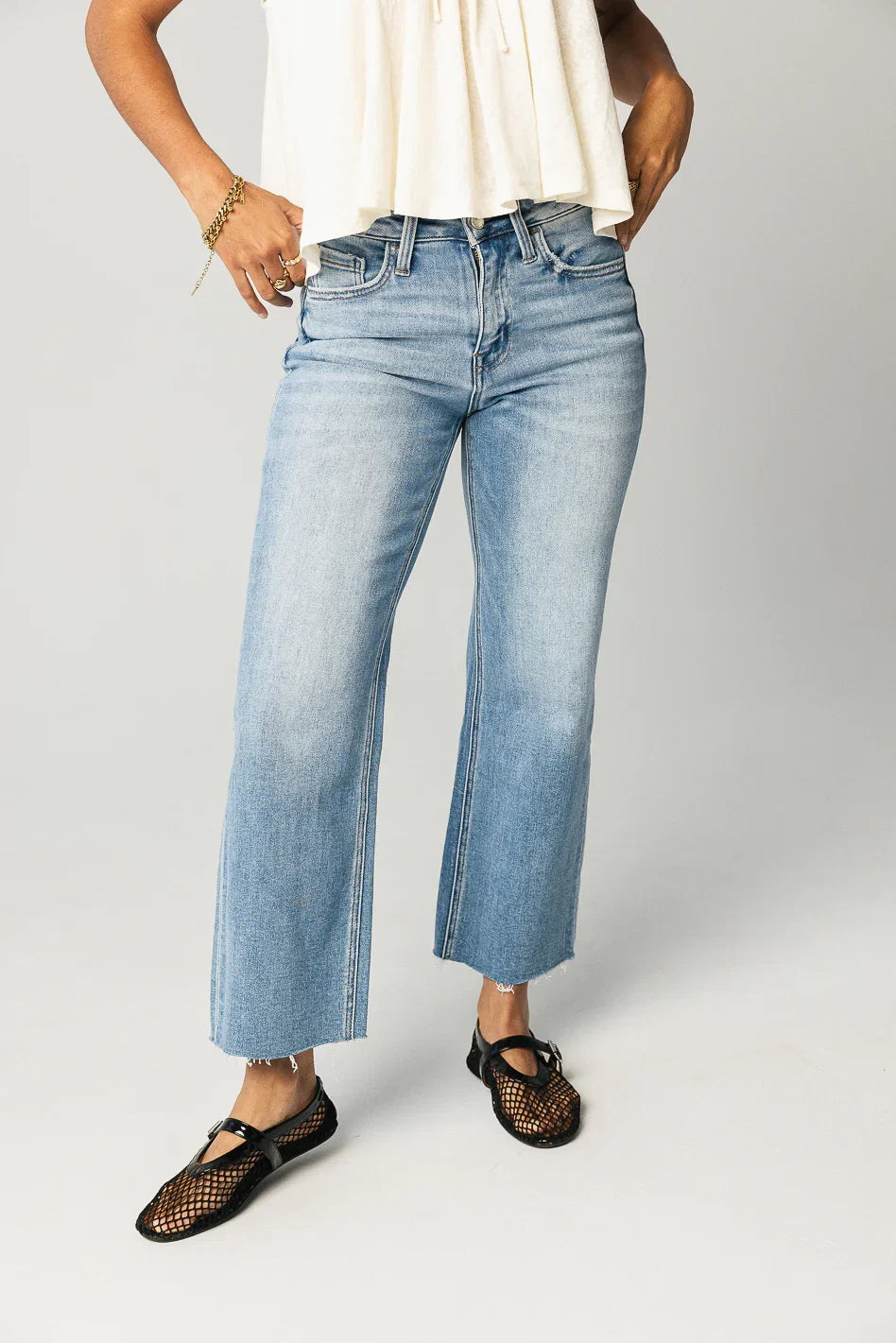 Theo Cropped Wide Leg Jeans FINAL SALE