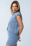Paige Knit Sweater in Blue