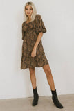 Bellamy Mini Dress in Brown FINAL SALE
