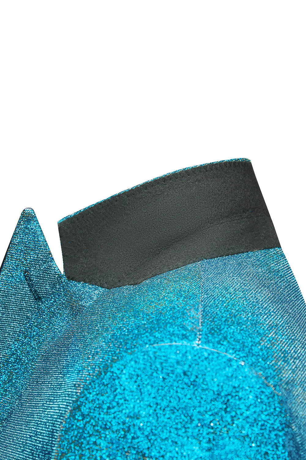 Mens Peacock Blue Sparkly Peak Lapel One Button 2 Piece Prom Suits
