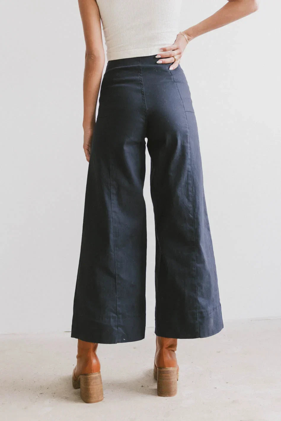 Aspen Wide Leg Pants in Navy FINAL SALE