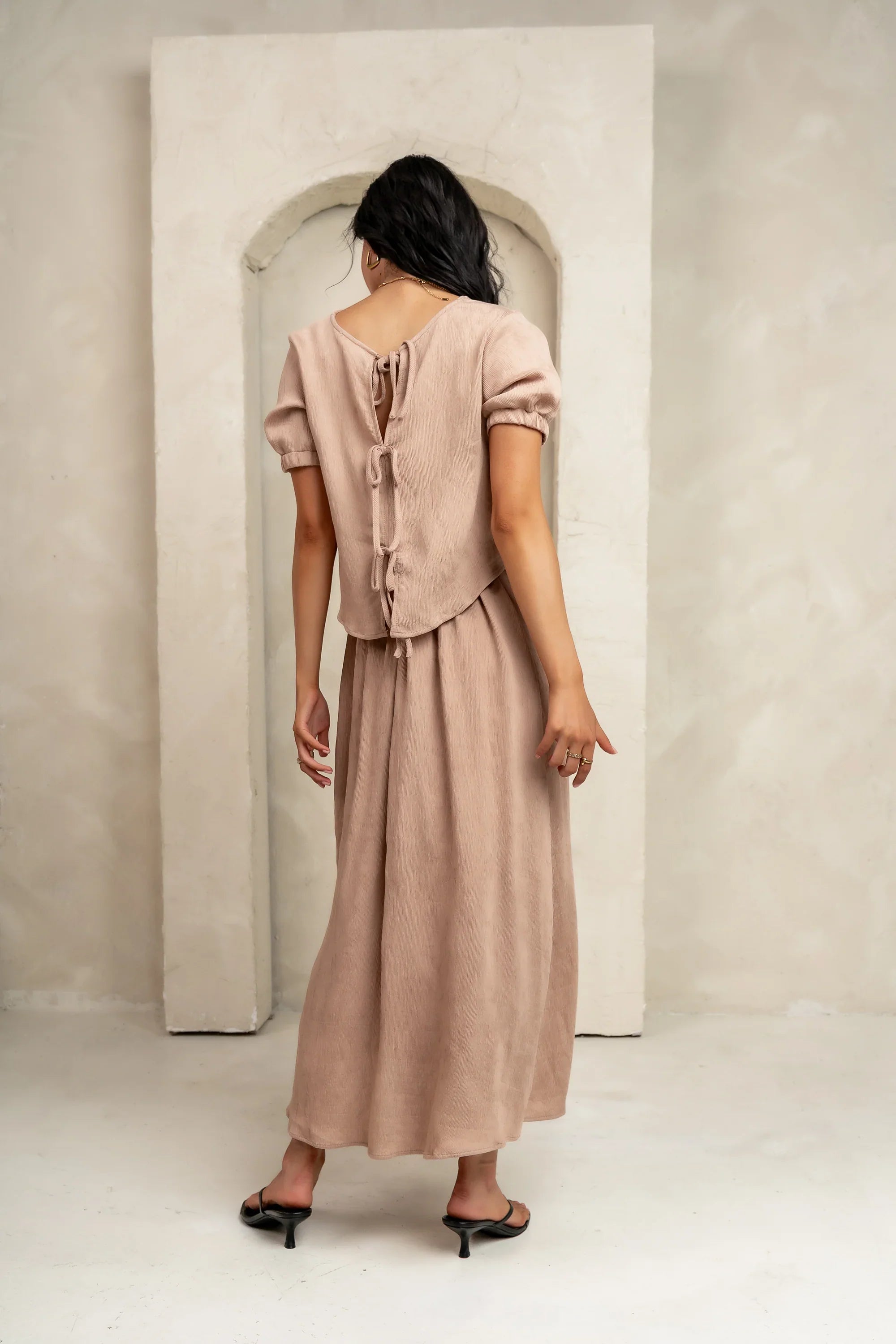 Elani Maxi Skirt in Mocha FINAL SALE