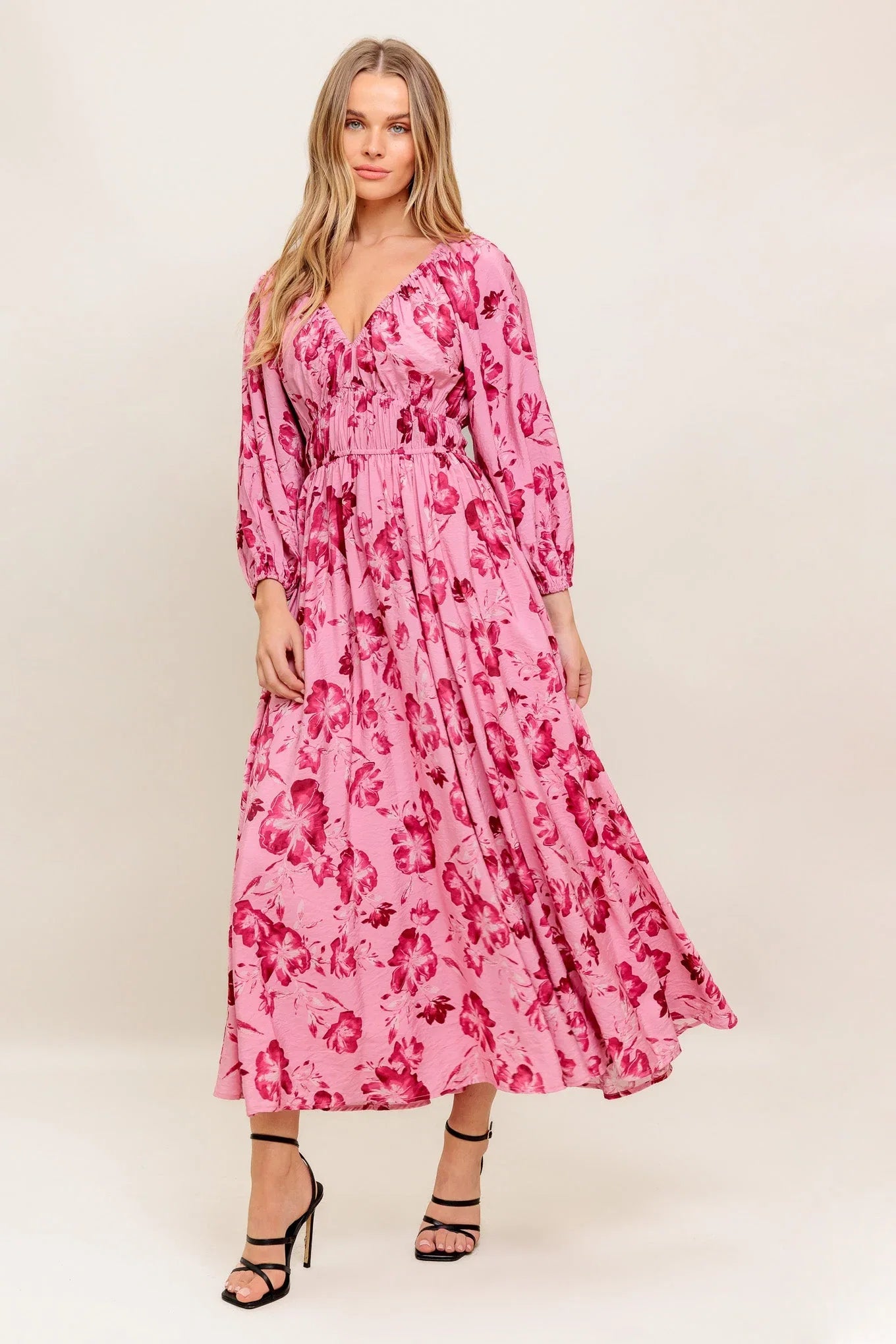 HONEY MIDI DRESS MAUVE