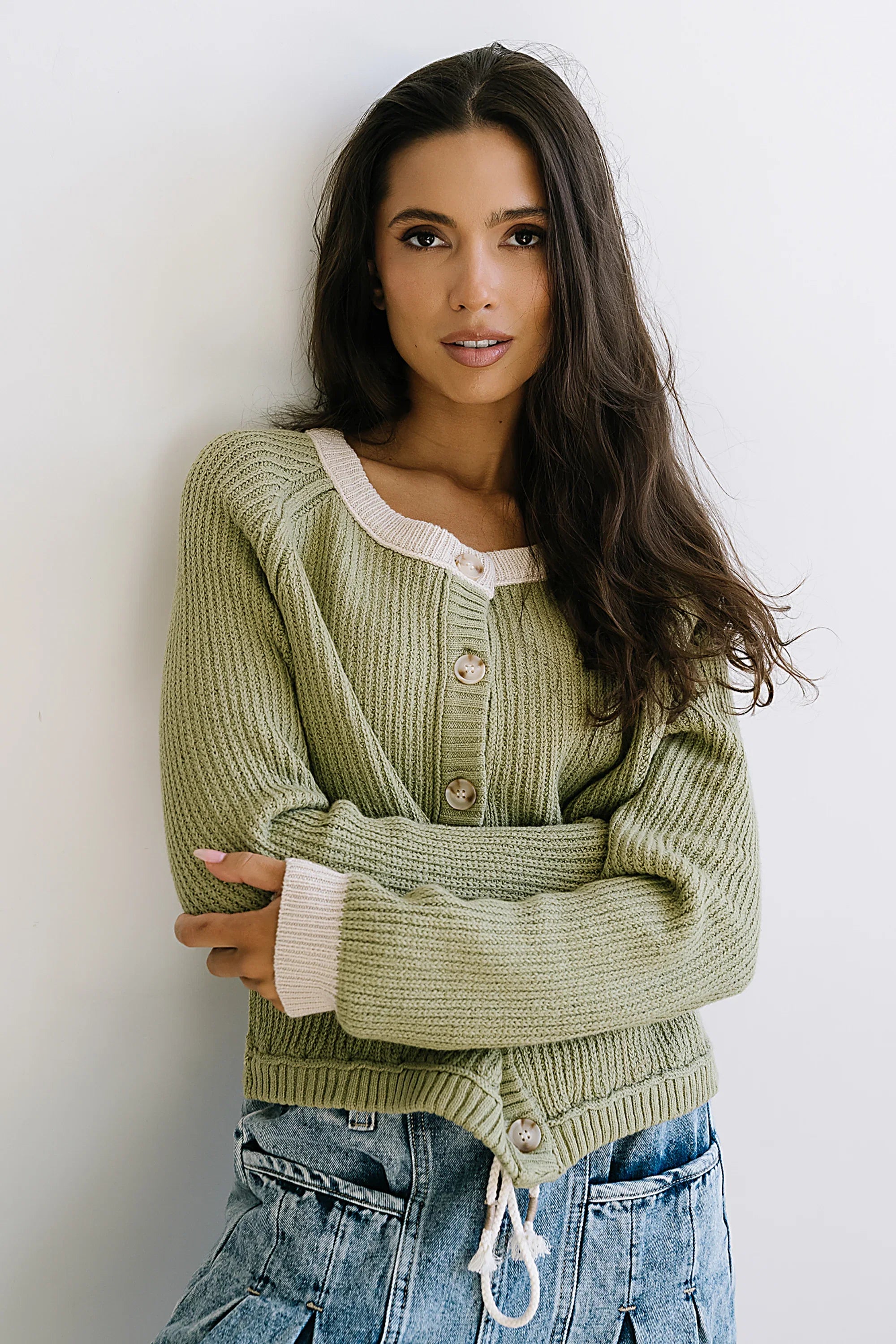 Margaret Contrast Cardigan FINAL SALE