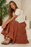 Mira Maxi Skirt in Marsala FINAL SALE