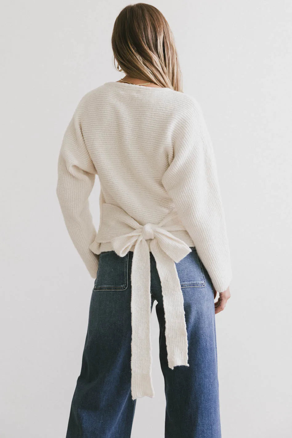 Azura Knit Sweater in Cream FINAL SALE