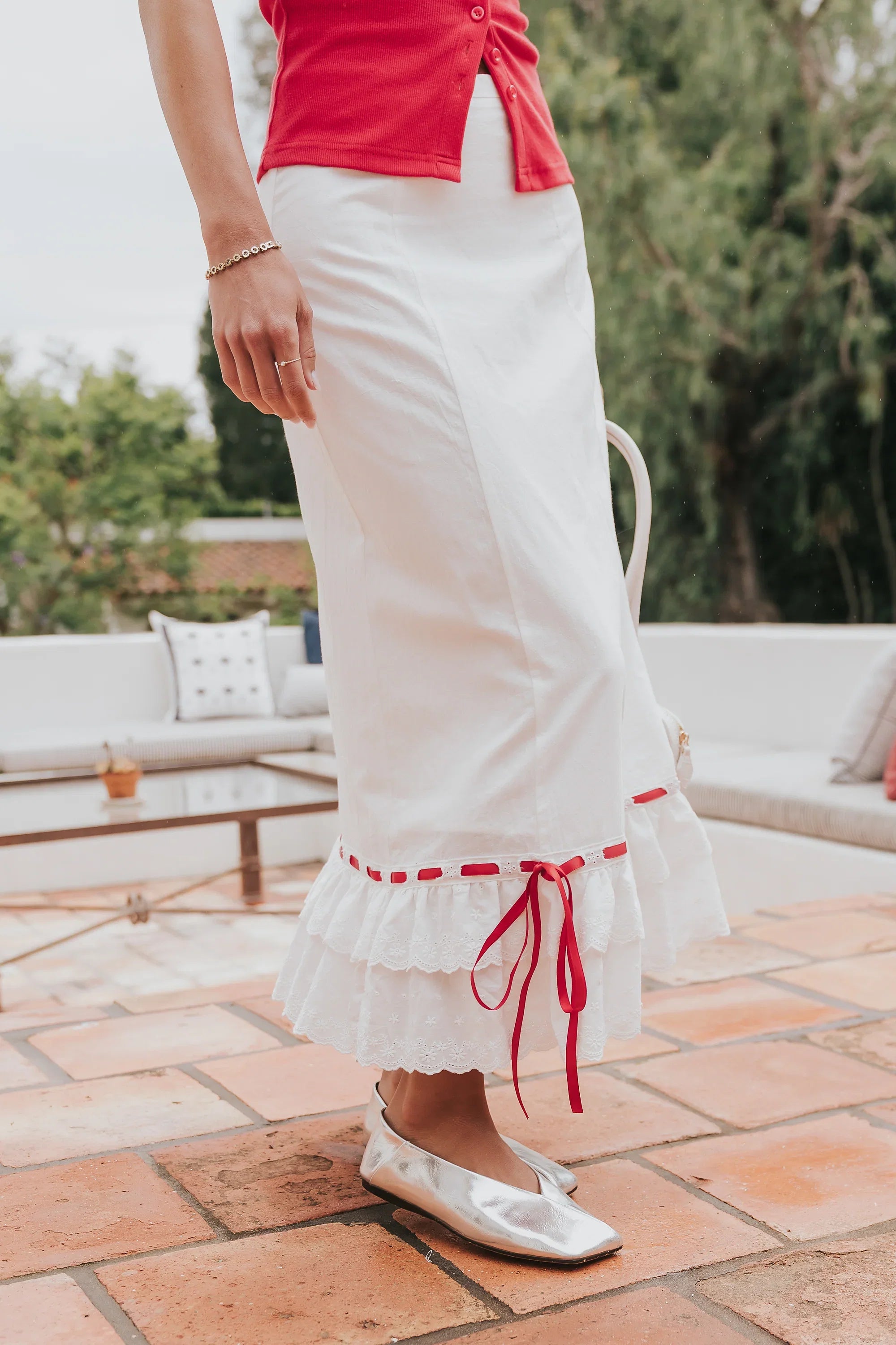 Harlow Embroidered Maxi Skirt
