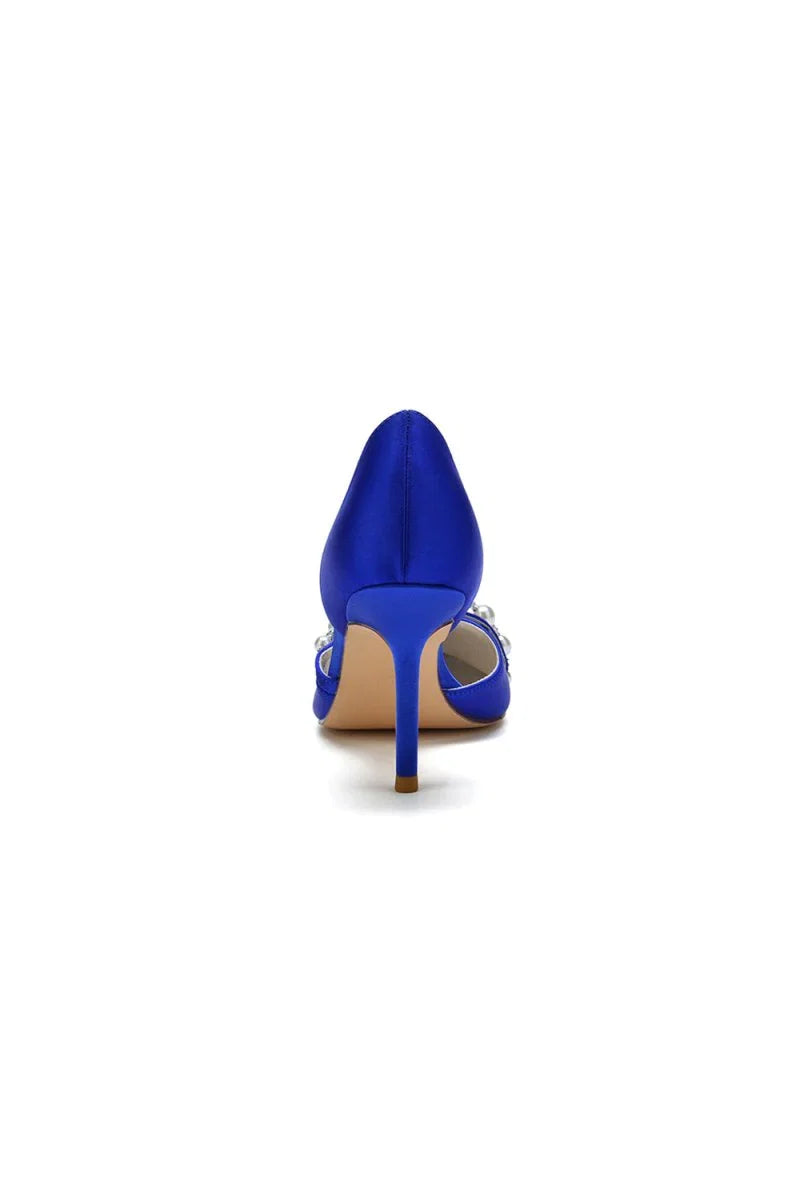 Cocktail Pointed Toe Pearl Heels