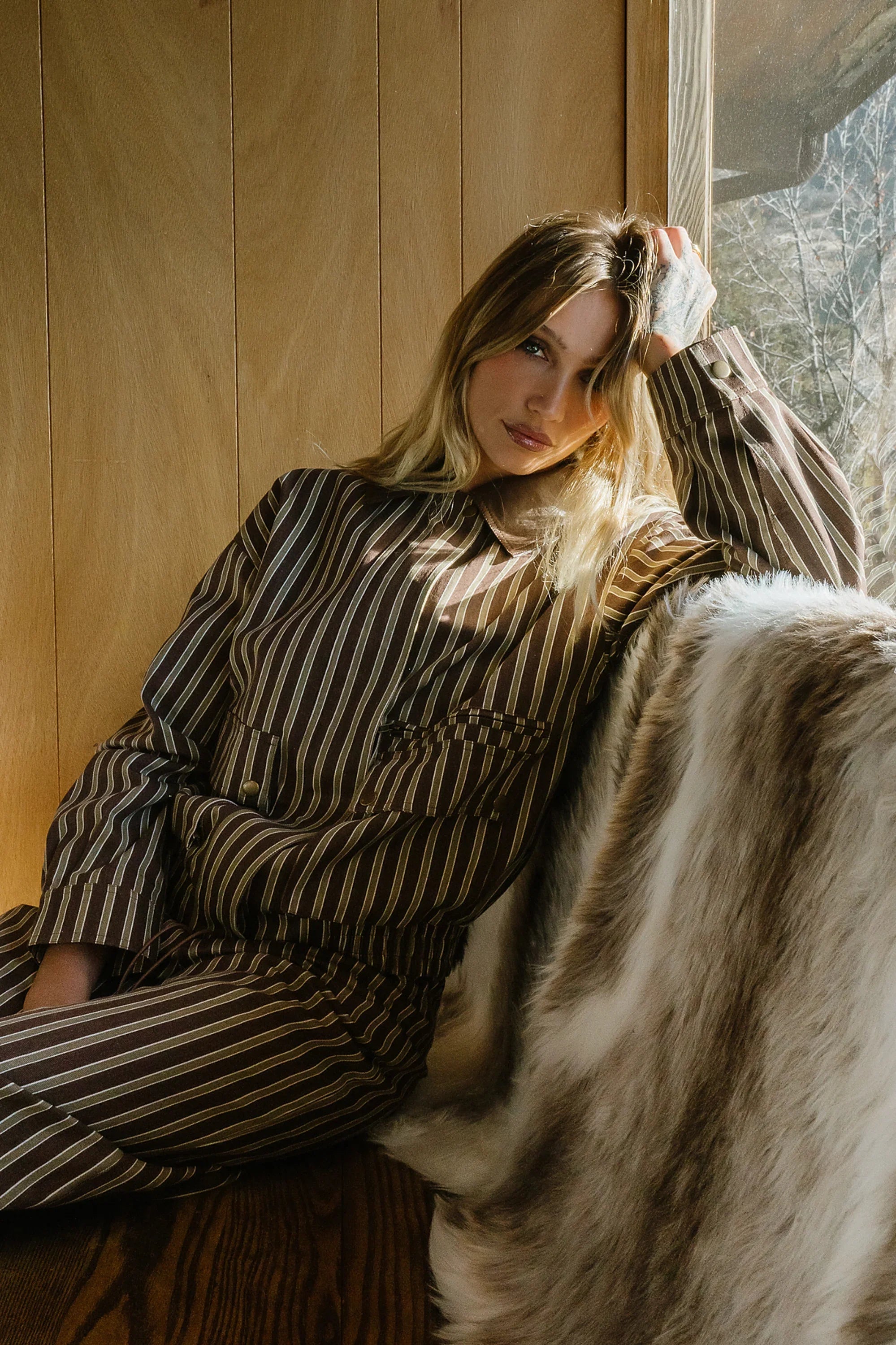 Carla Striped Utility Jacket FINAL SALE