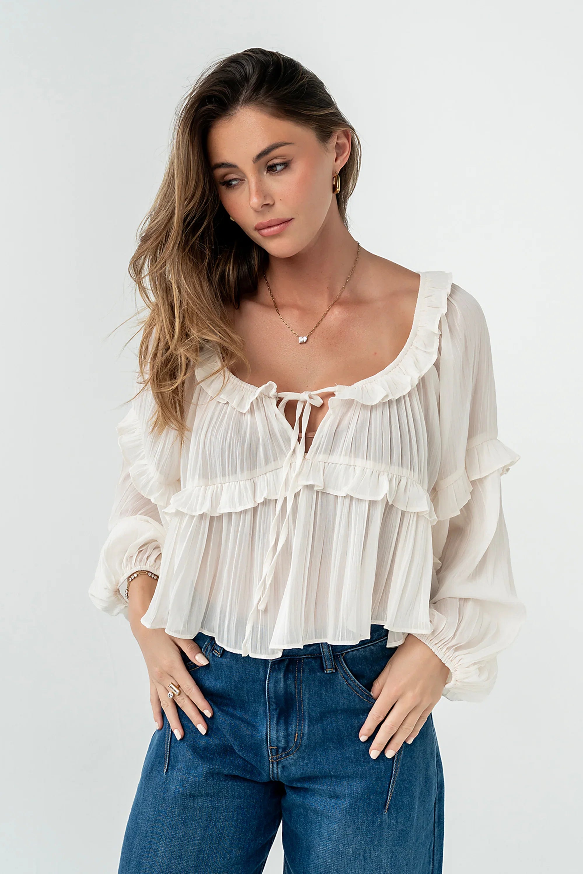 Mina Sheer Blouse