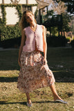 Brianni Floral Midi Skirt FINAL SALE