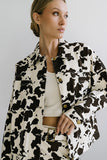 Tasha Cow Print Shacket