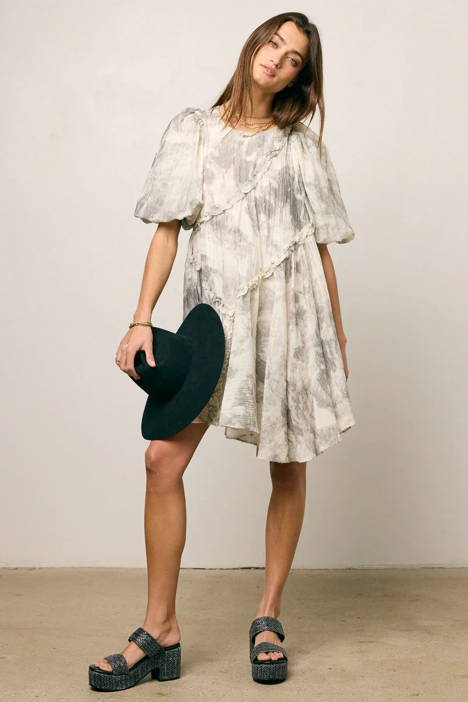 Kellie Abstract Babydoll Dress FINAL SALE
