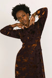 Jane Velvet Midi Dress FINAL SALE