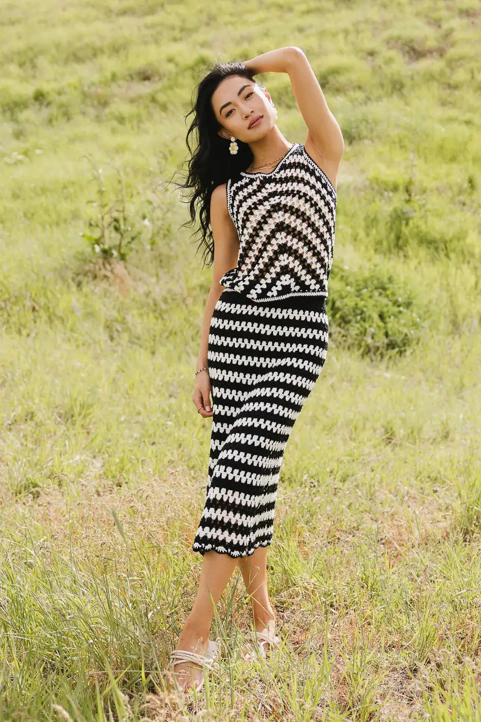 Nori Crocheted Sweater Vest FINAL SALE
