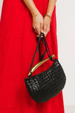 Tobias Woven Bag in Black