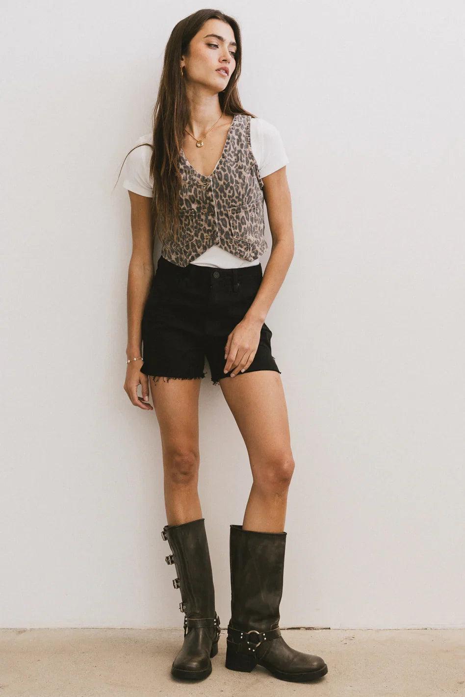 Holly Cheetah Vest FINAL SALE