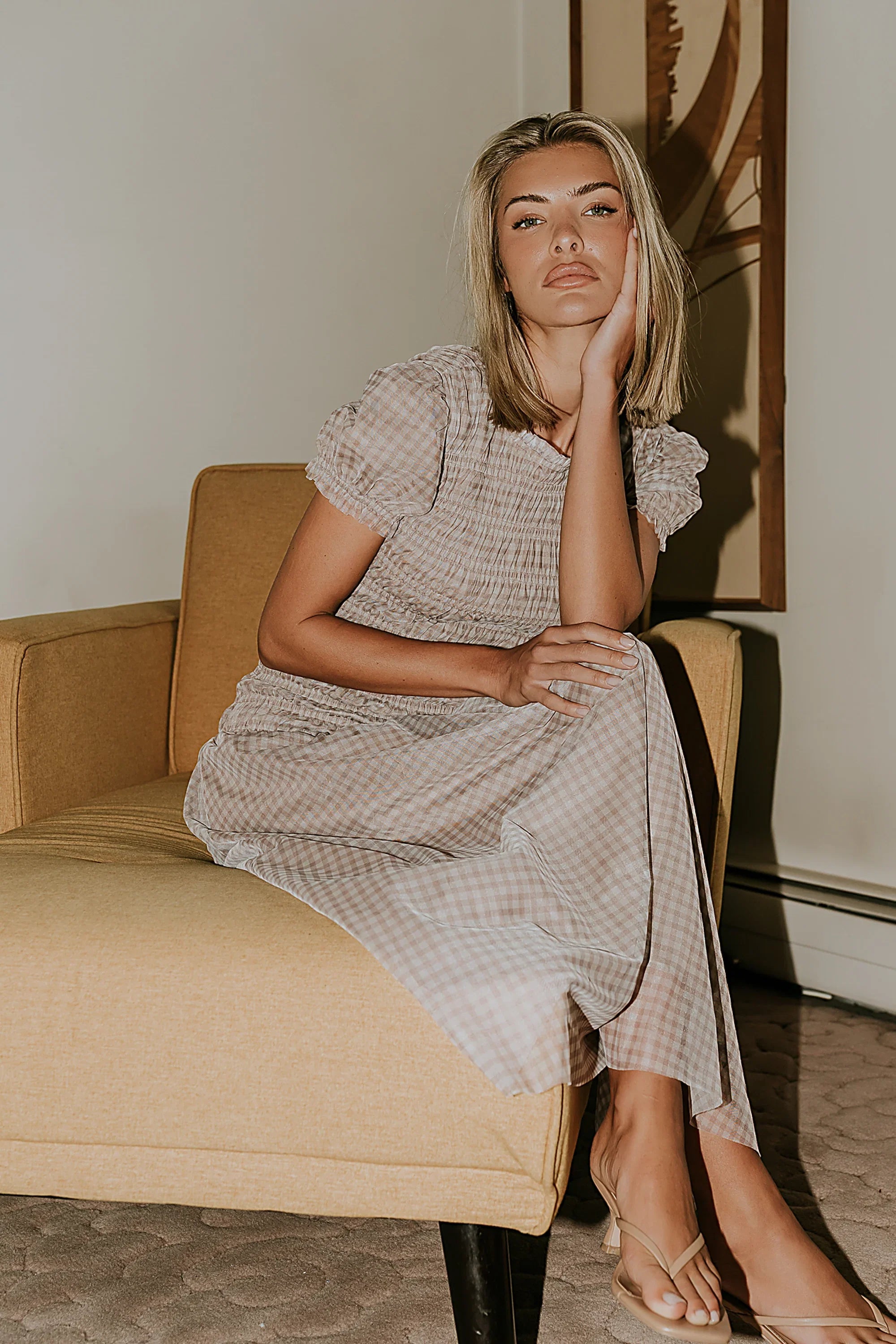 Daisy Gingham Maxi Dress FINAL SALE