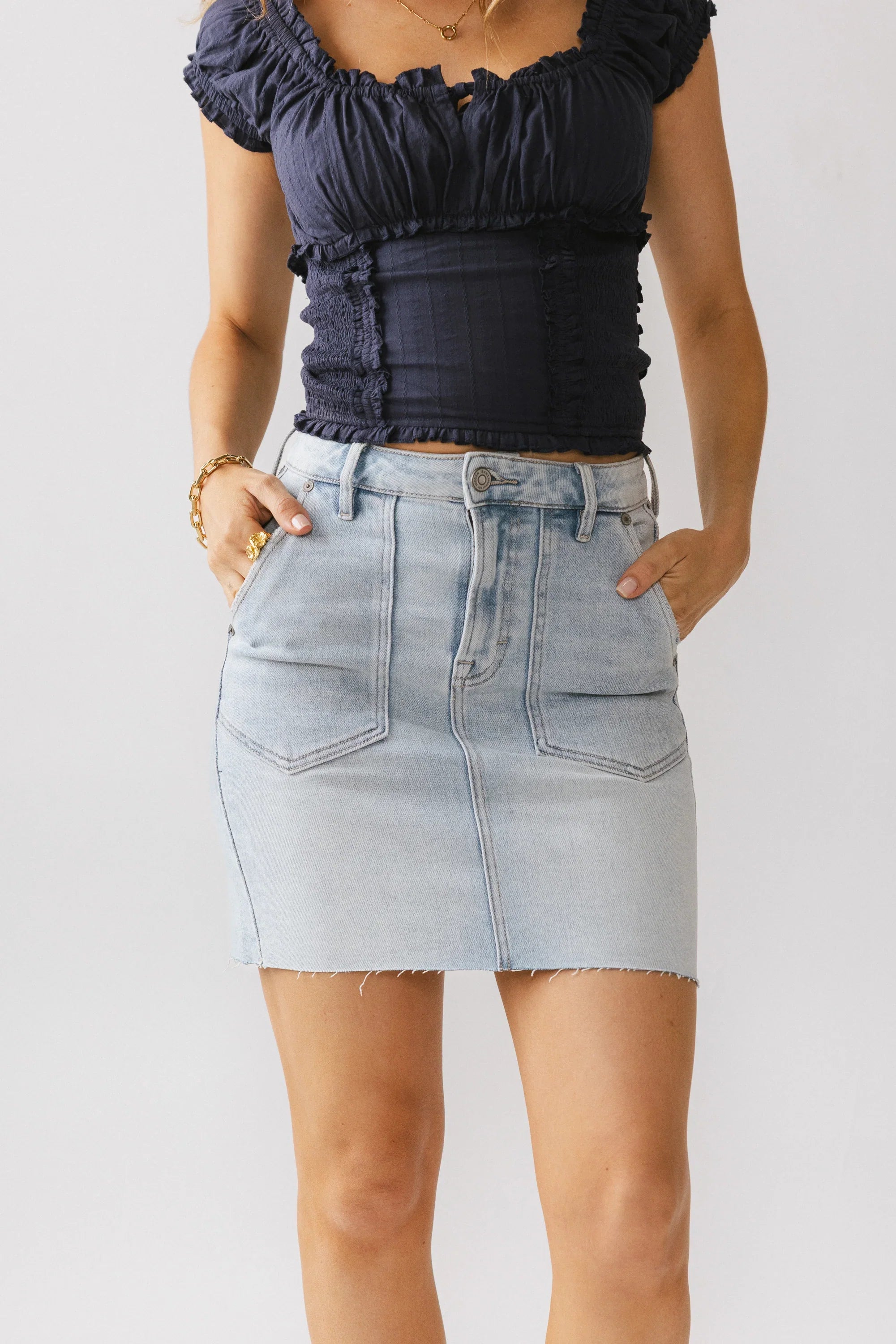 Kyra Denim Mini Skirt