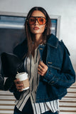 Sally Cropped Trench Coat
