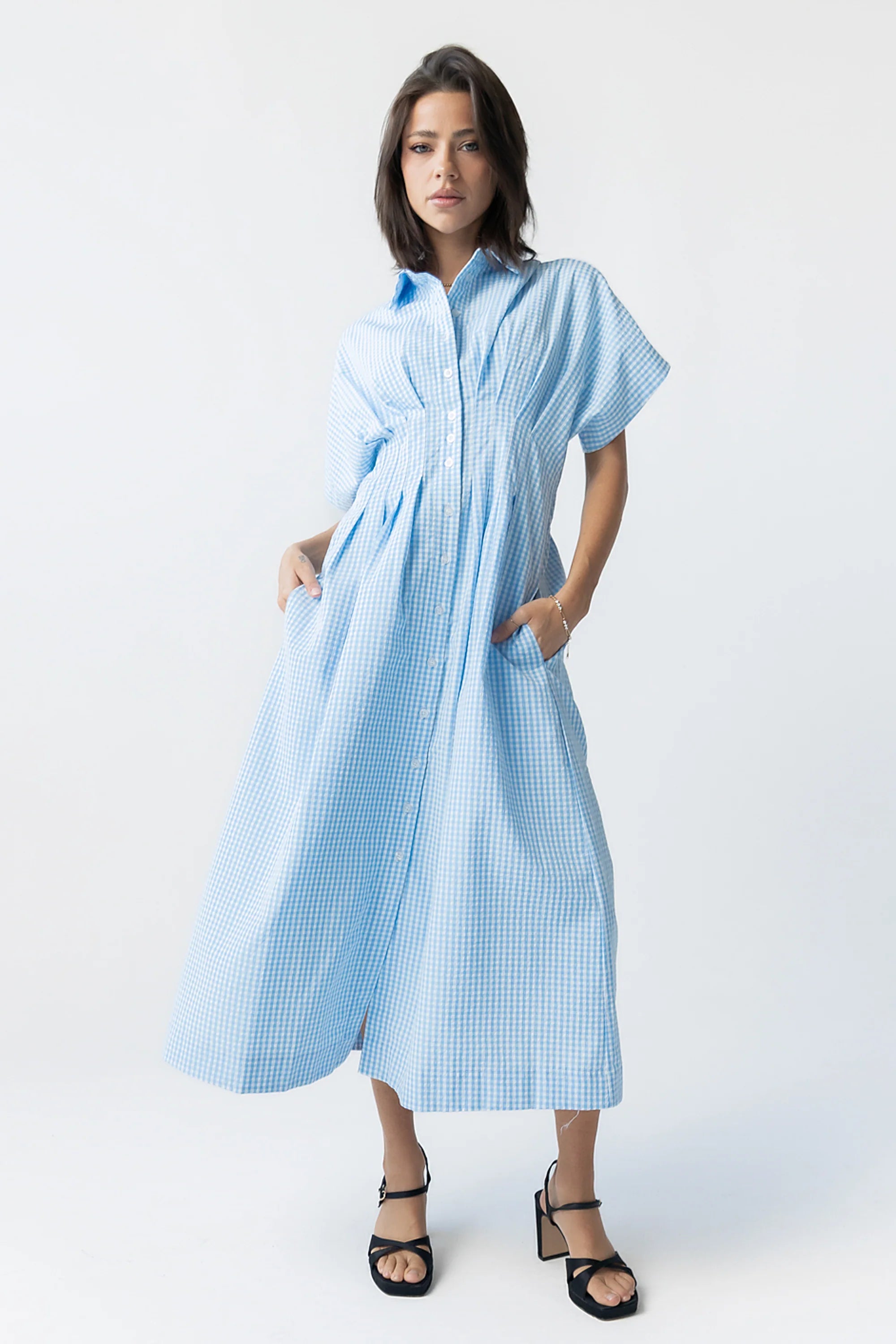 Collins Maxi Dress in Blue