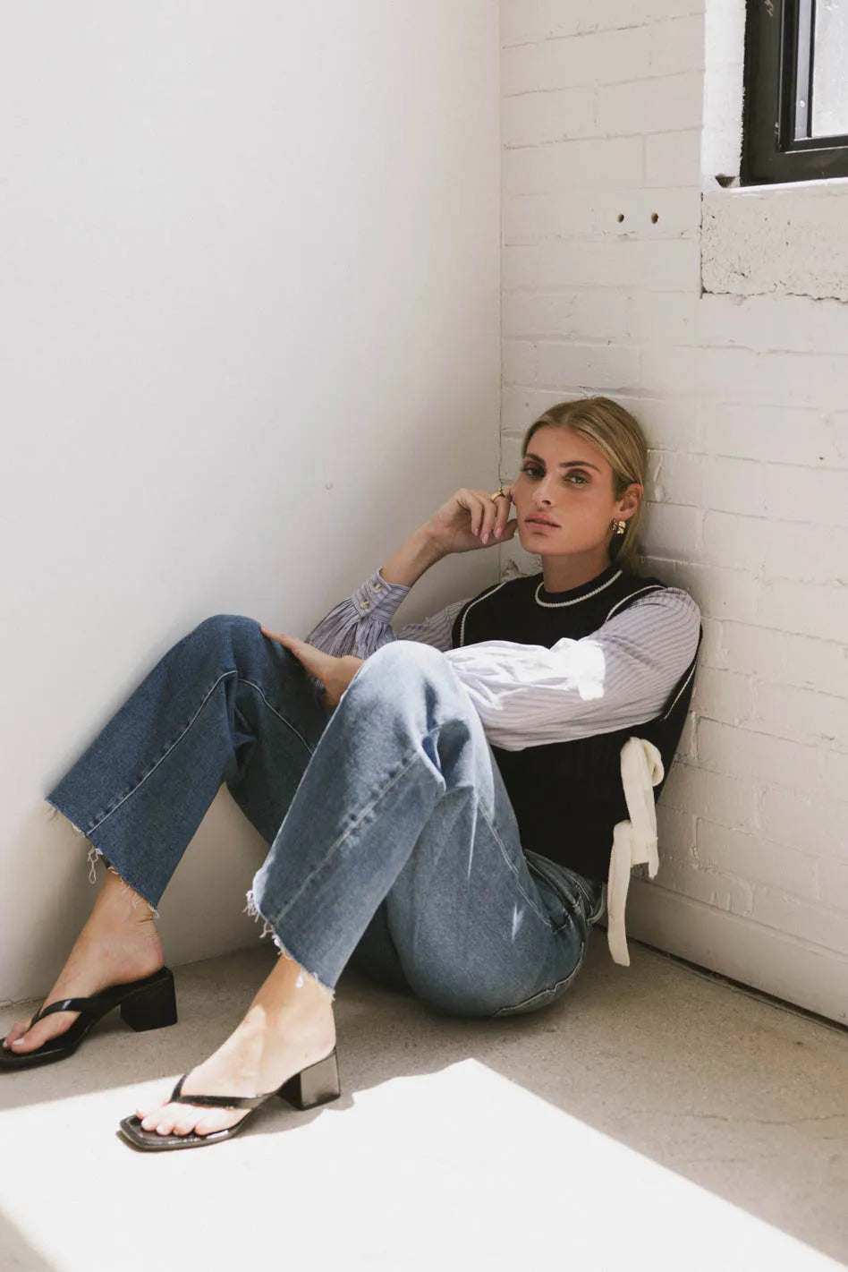 Riley Dad Jeans in Medium Wash FINAL SALE