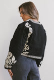 Benja Embroidered Jacket in Black FINAL SALE