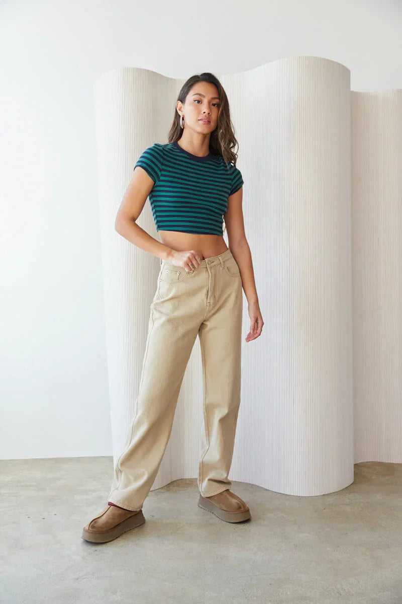 Drew High Rise Wide Leg Jeans