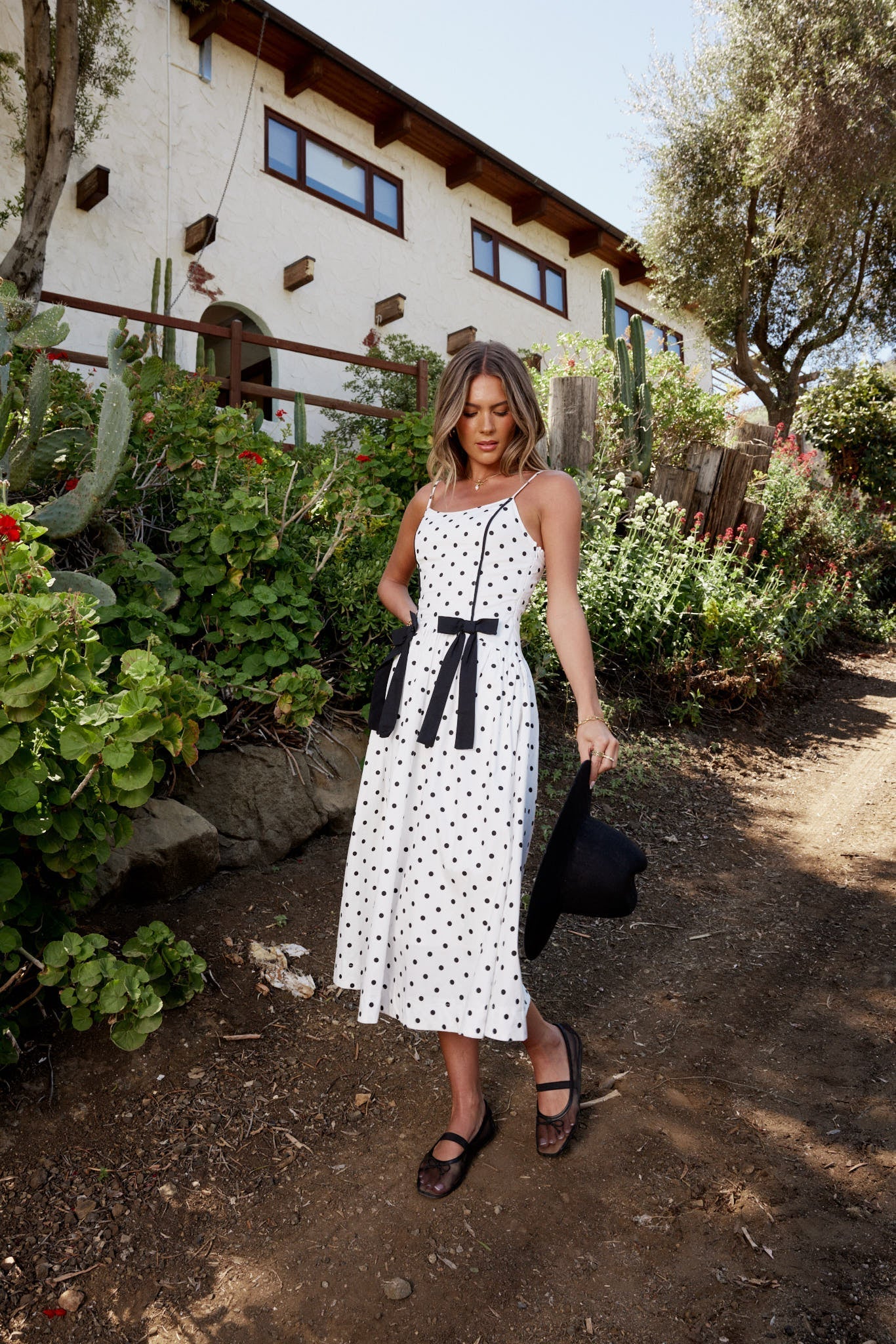 Scarlett Polka Dot Midi Dress FINAL SALE