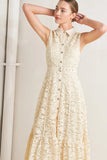 PURELY ROMANTIC LACE MIDI DRESS