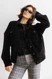 Sarah Corduroy Jacket in Black FINAL SALE